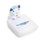 Cat and Fish Porcelain Chopsticks Rest 1.75"L