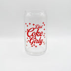 Diet Coke Girly Beer Can Glass