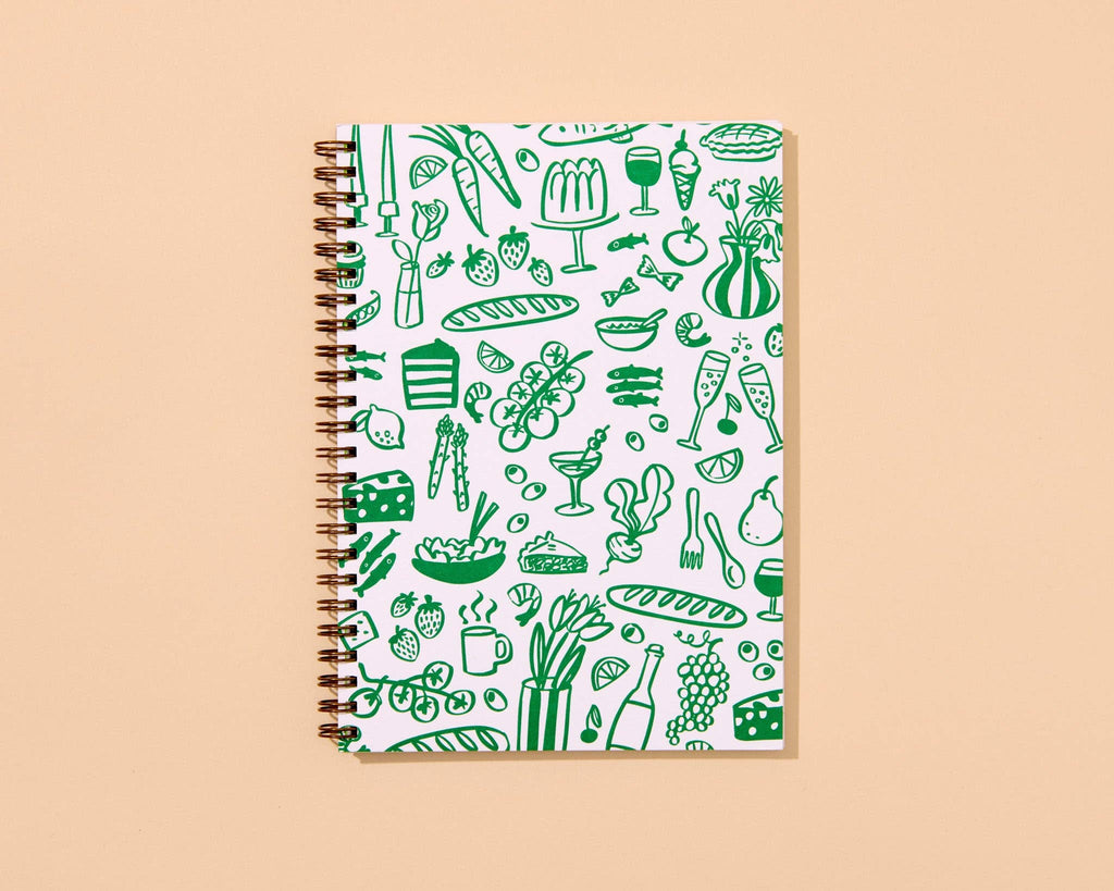 Icons Letterpress A5 Spiral Notebook