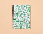 Icons Letterpress A5 Spiral Notebook