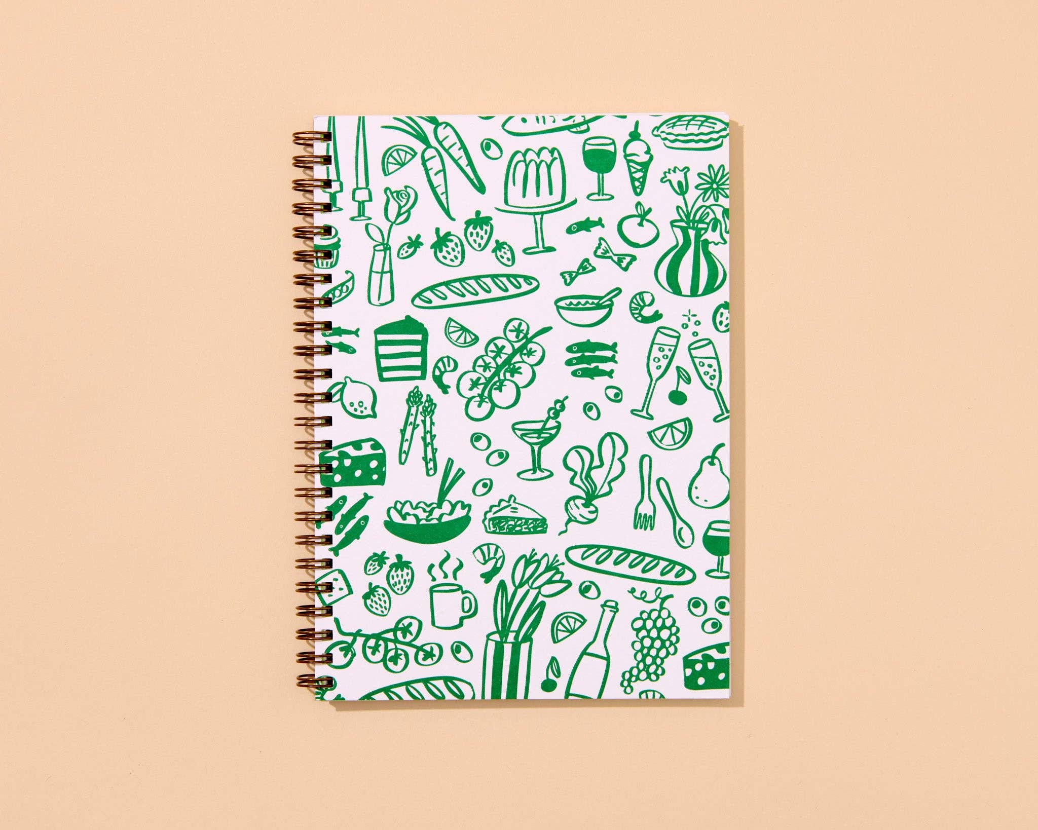 Icons Letterpress A5 Spiral Notebook
