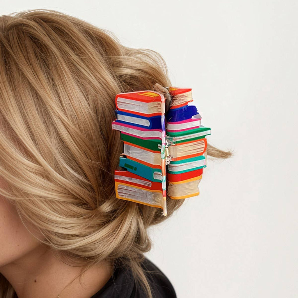 Book Style Acrylic Hair Claw Clip