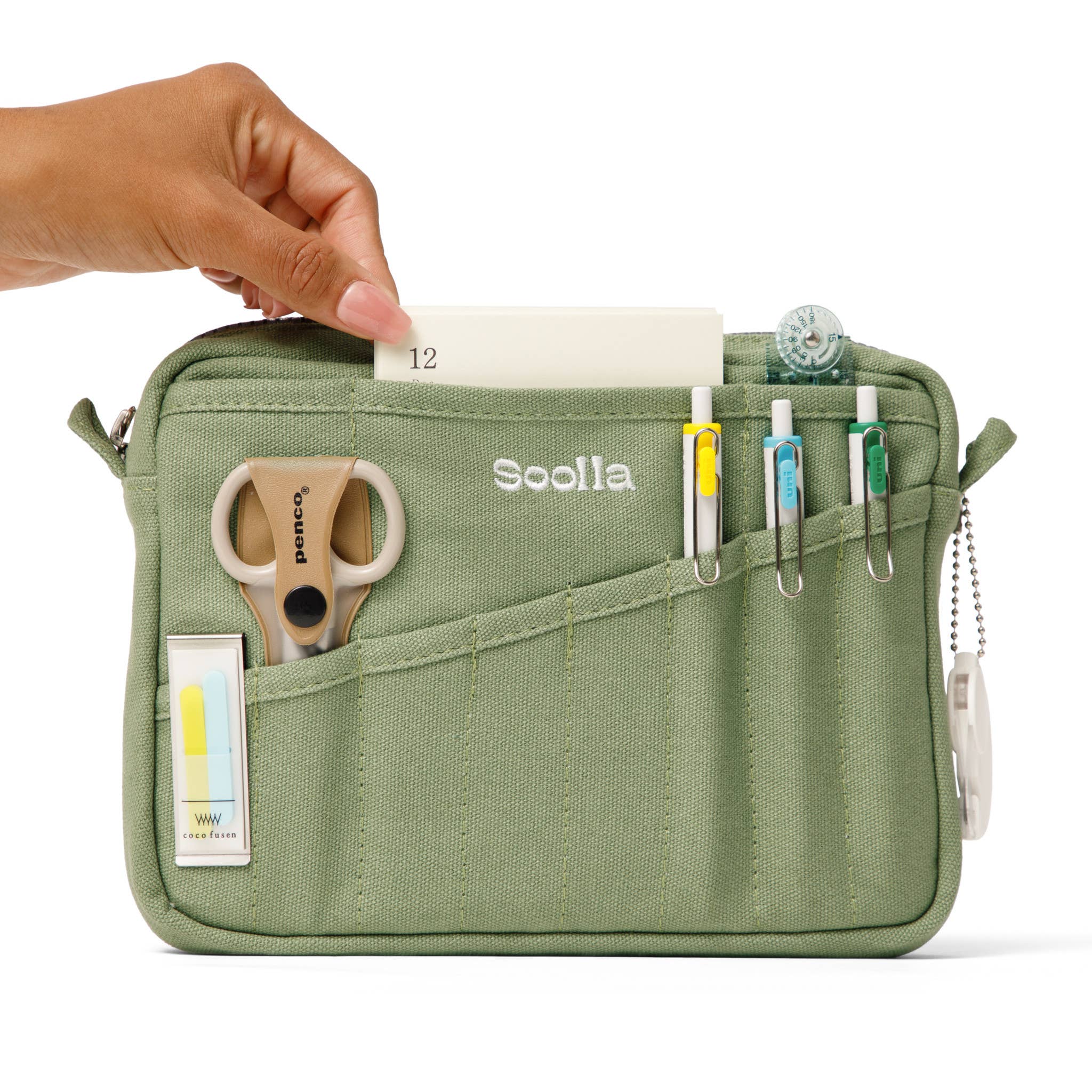 Soolla® Studio Pouch, Sangria (Stationery Pouch)