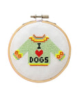 I Love Dogs Cross Stitch Kit