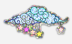 Glitter Starry Night Sticker