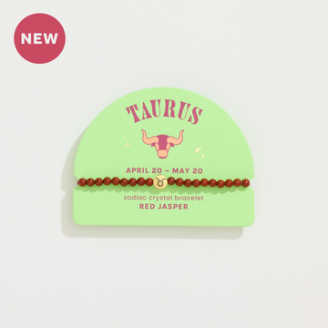 Taurus Mini Zodiac Bracelet – 4mm Crystal Beads