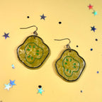 Pickle Chip Statement Earrings