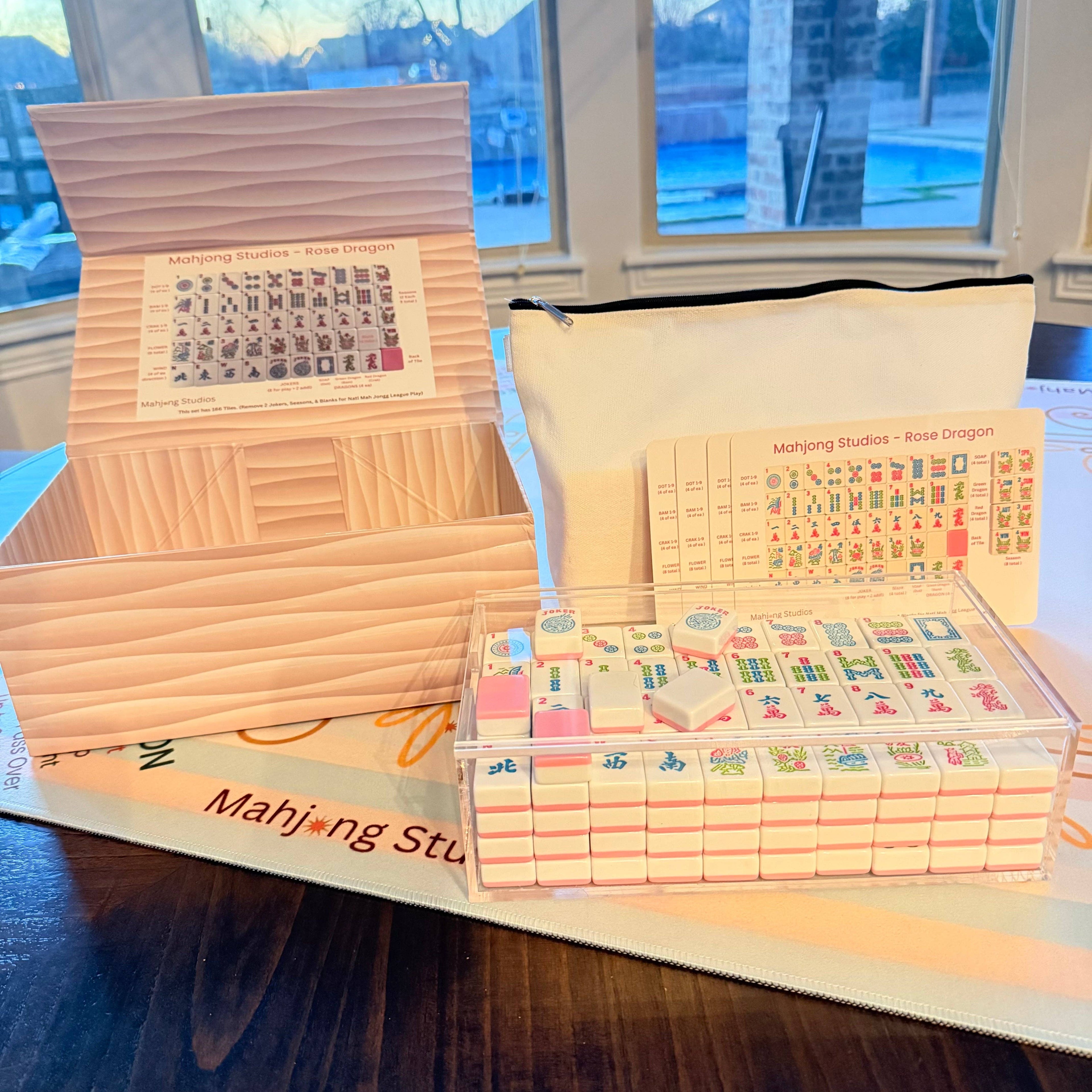Mahjong Studios – American Mahjong Tile Set Lilac Bloom