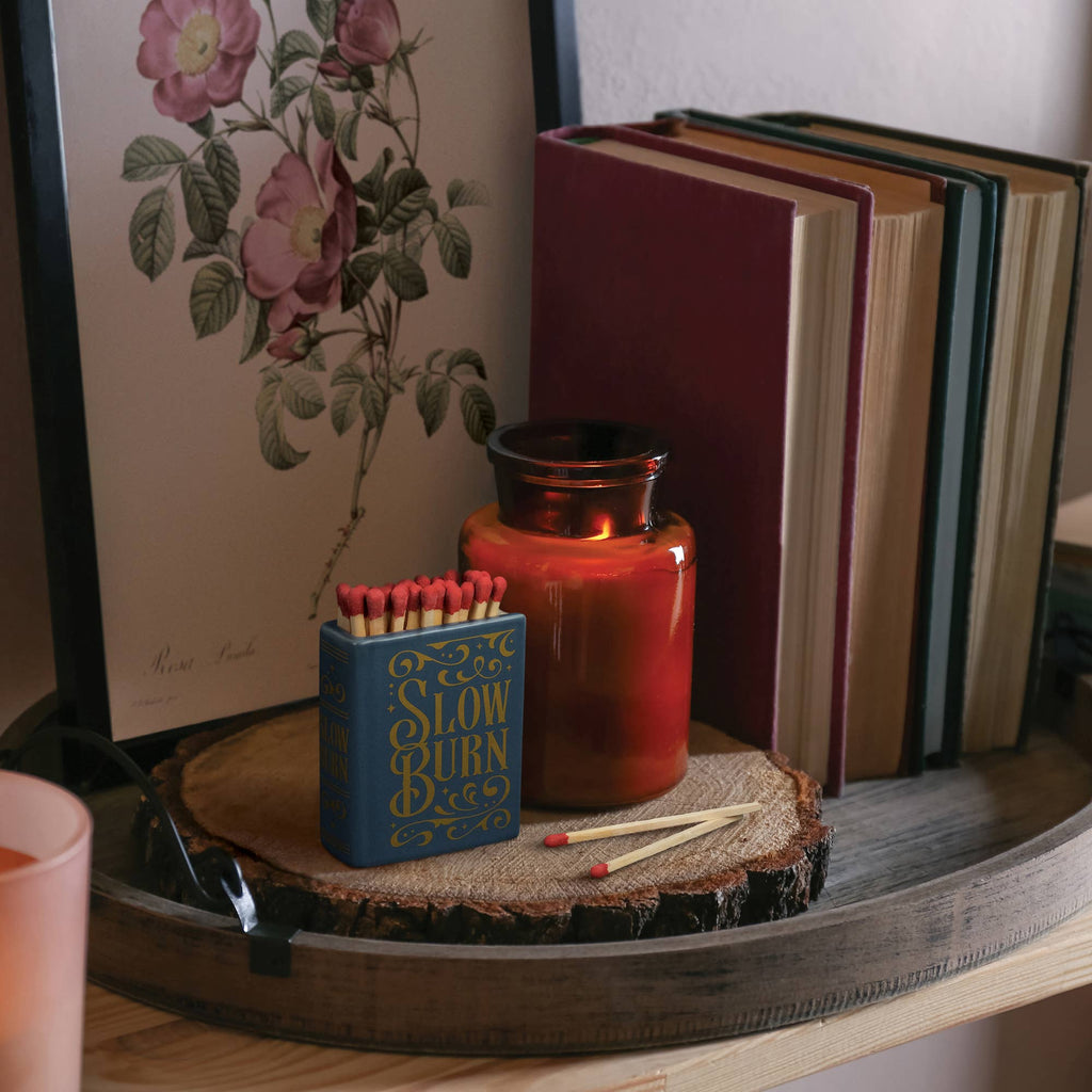 SLOW BURN Romance Book Match Striker and Holder