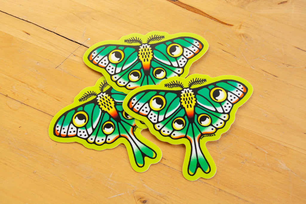 Luna Moth -  3" Vinyl Sticker