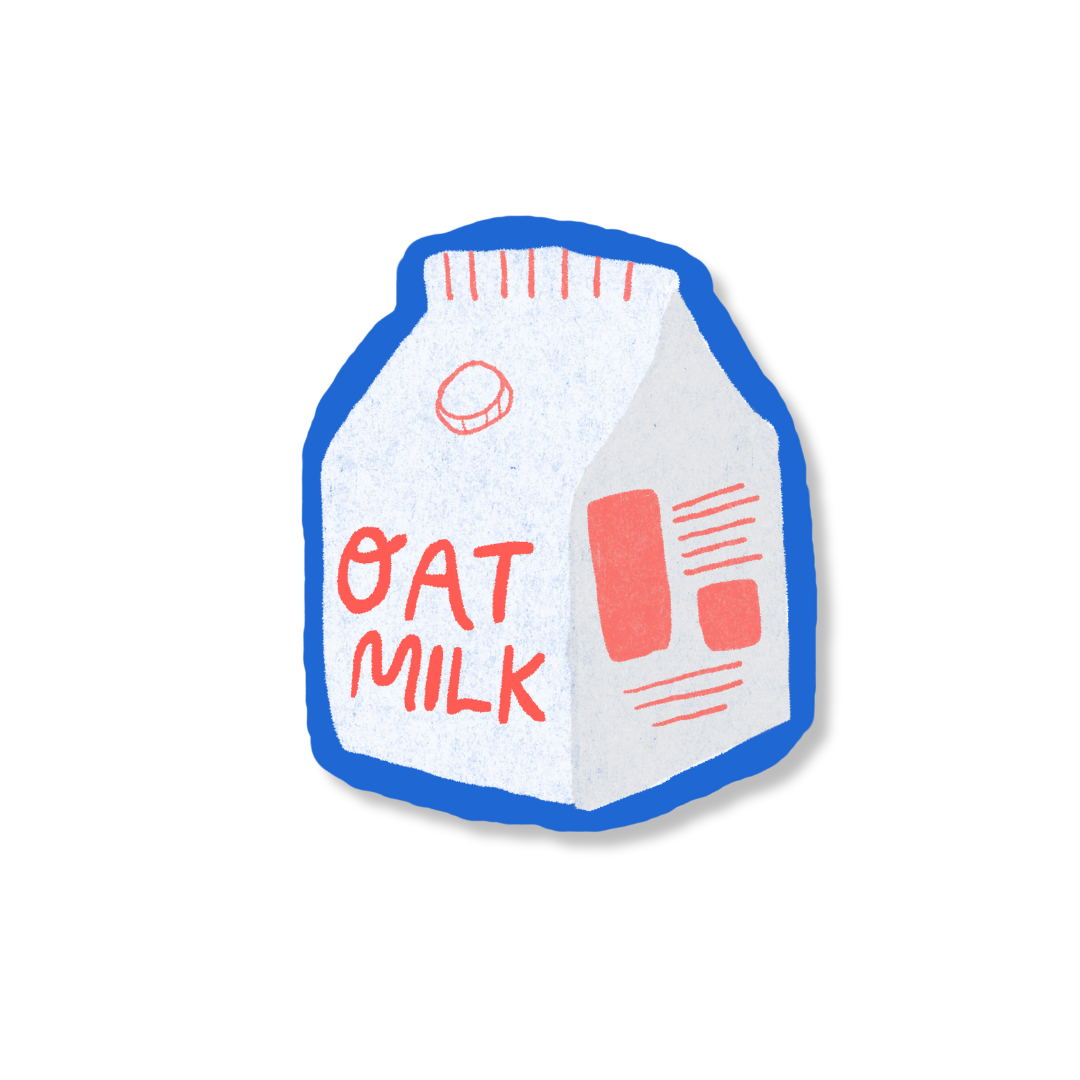 Oat Milk Vinyl Sticker 