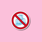No ICE Sticker (Red), Abolish ICE, Anti-Trump, Donation