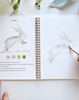 Animals watercolor workbook