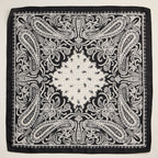 Silk Texture Paisley Bandana Scarf for Men & Women