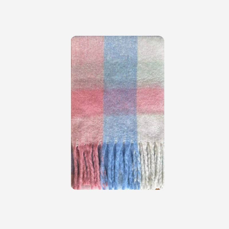 Scarvii - Marshmallow Plaid Scarf for Women