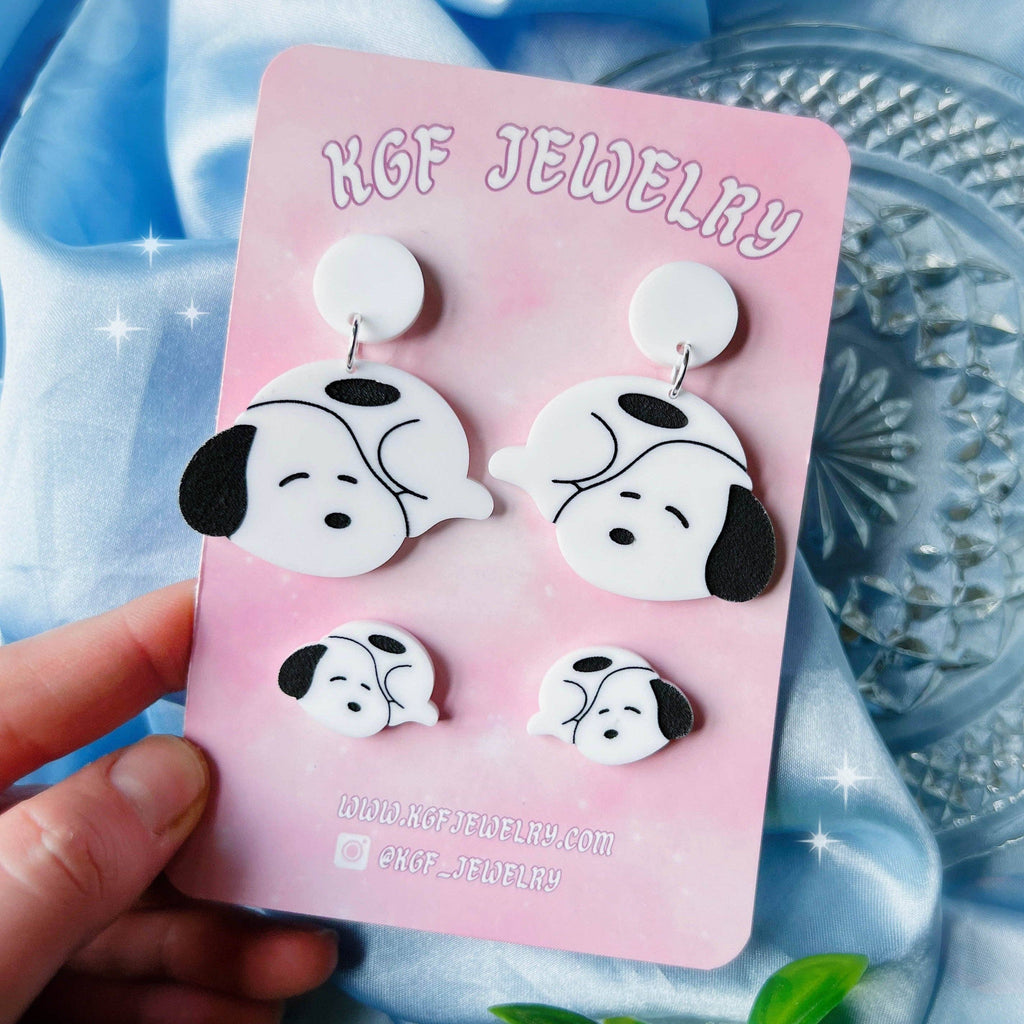 Baby Snoopy Handmade Acrylic Earrings & Keychains
