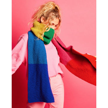 Sirdar Color Block Scarf Knit Kit