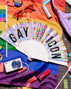 Pride Gay Icon Fan | rainbow, parade, festival