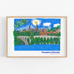Georgetown University Art Print