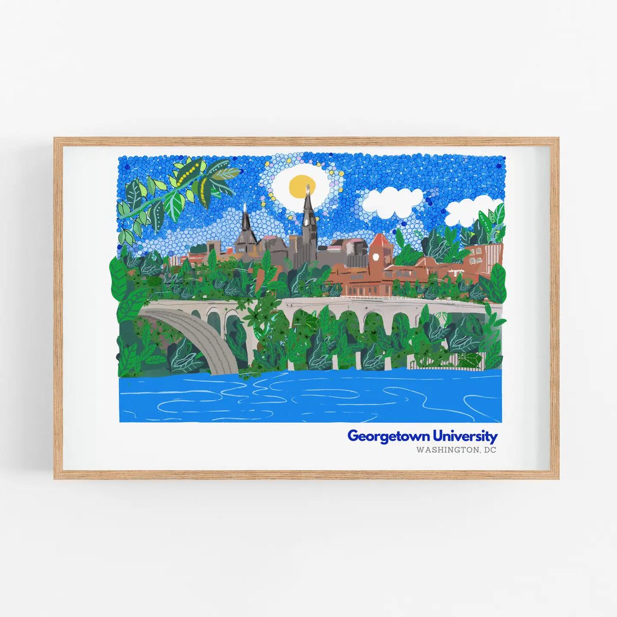 Georgetown University Art Print