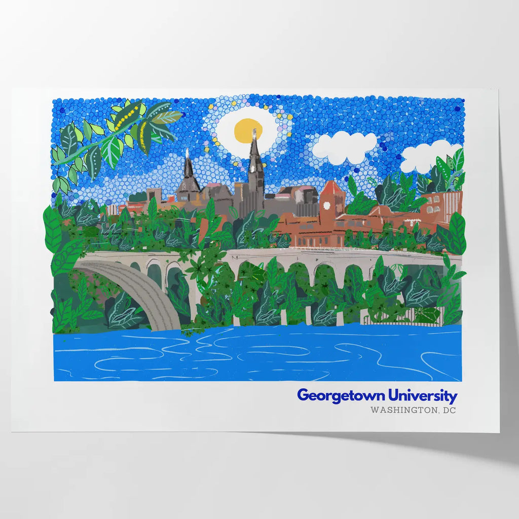 Georgetown University Art Print