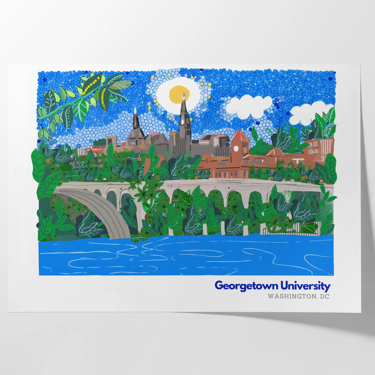 Georgetown University Art Print