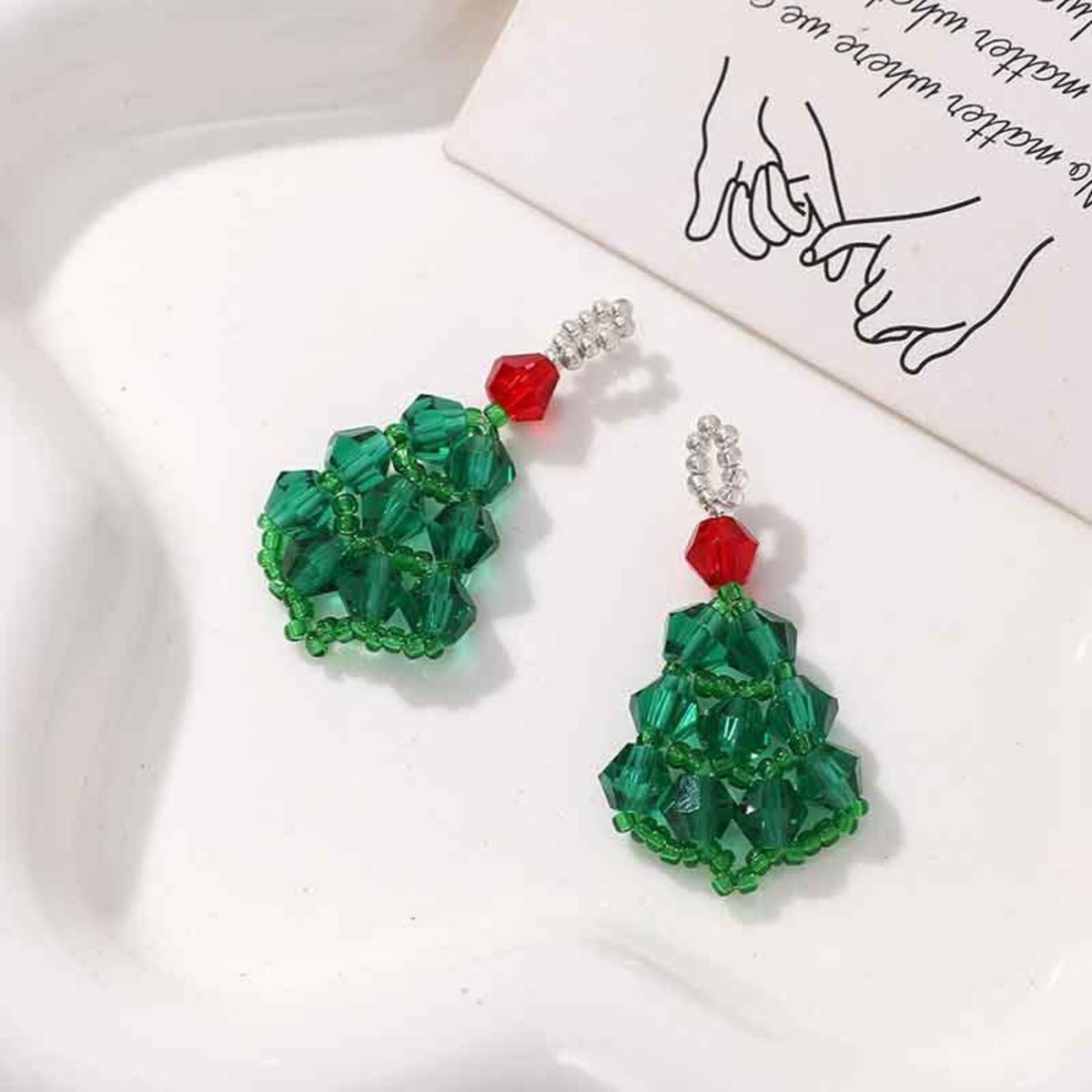 Seasonal Christmas -- Beaded christmas tree green