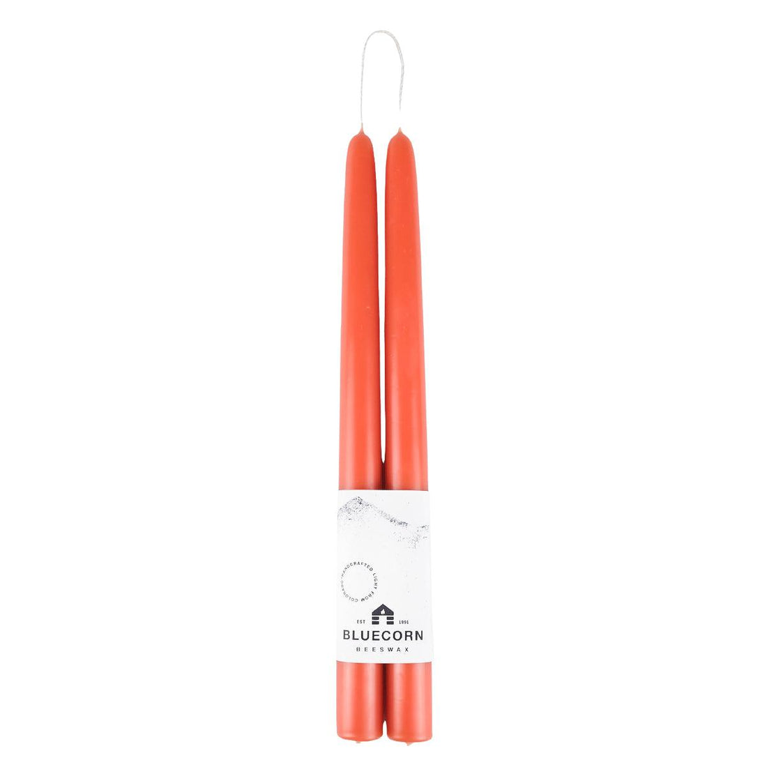 Hand-Dipped Beeswax Taper Candles - 1 Pair