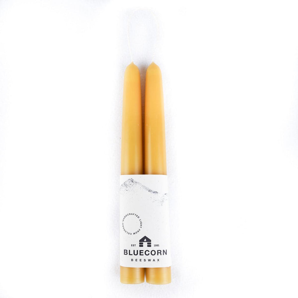 Hand-Dipped Beeswax Taper Candles - 1 Pair