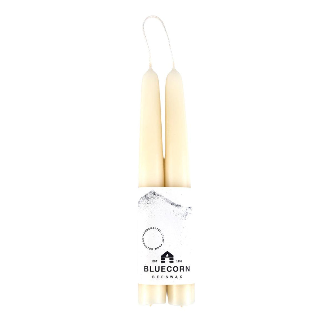 Hand-Dipped Beeswax Taper Candles - 1 Pair