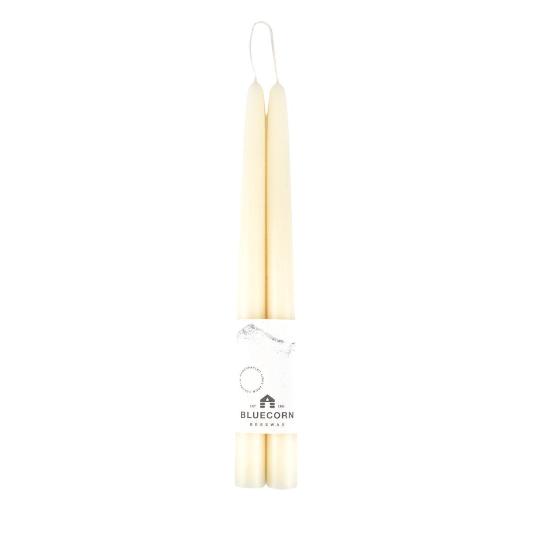 Hand-Dipped Beeswax Taper Candles - 1 Pair