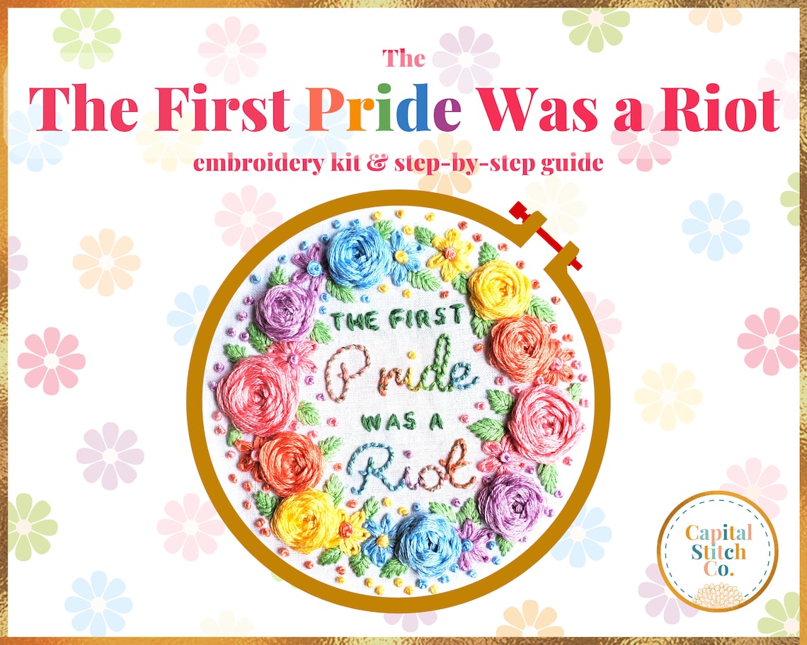 The First Pride Was a Riot Embroidery Kit