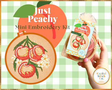 Just Peachy Mini Embroidery Kit