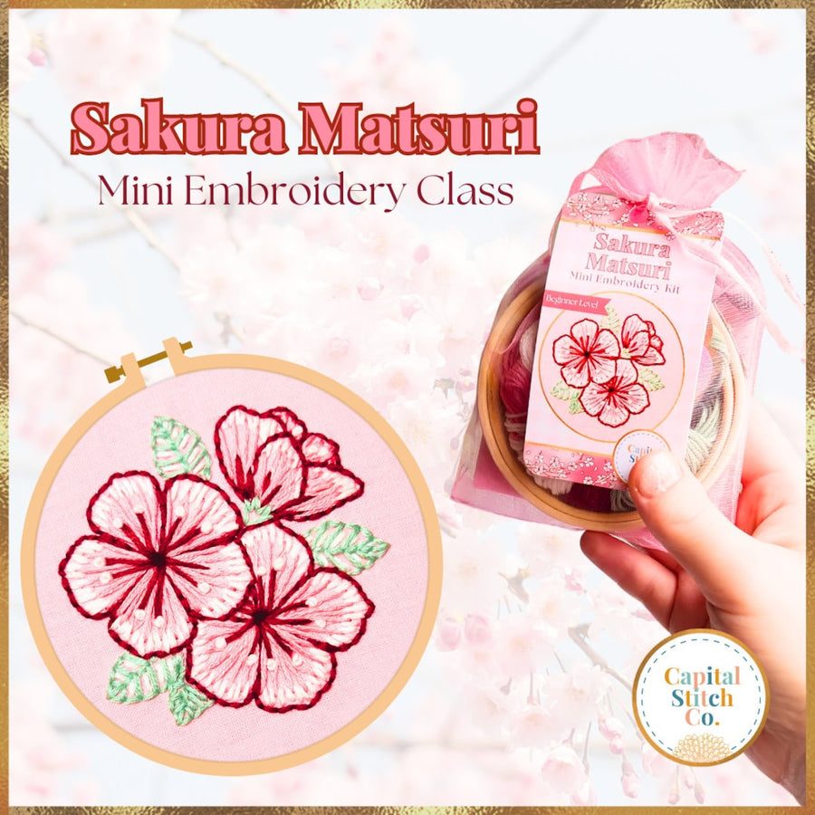 Sakura Matsuri Mini Embroidery Kit