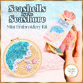 Seashells by the Seashore DIY Mini Embroidery Kit