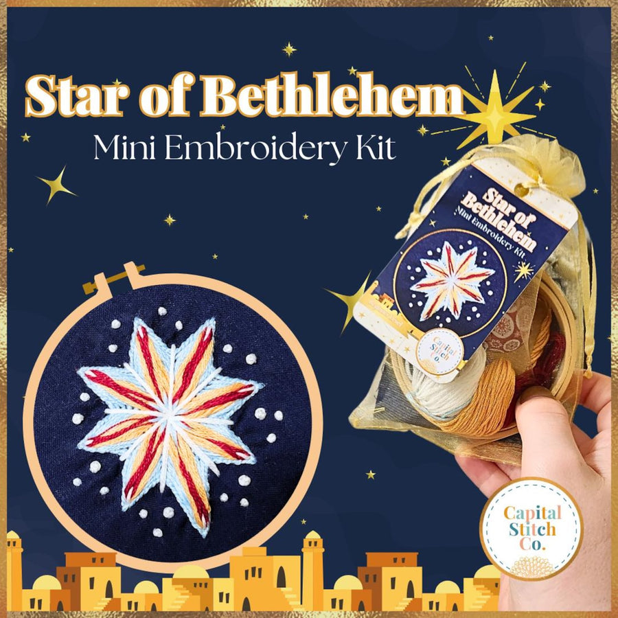 Star of Bethlehem Mini Embroidery Kit