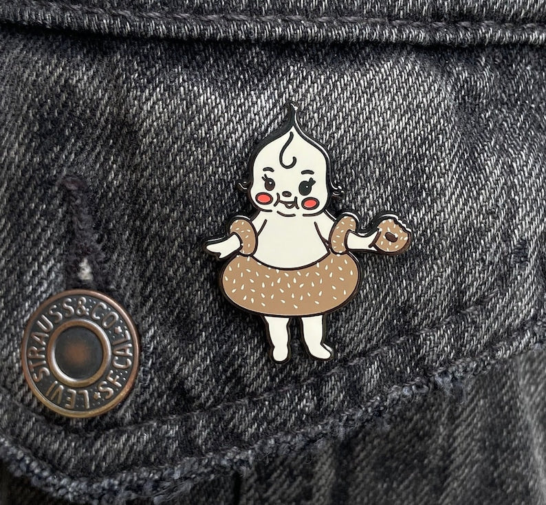 Bagel Baby Pin
