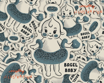 Bagel Baby Sticker