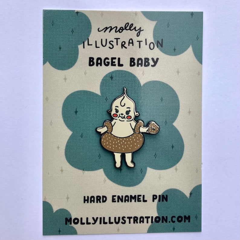 Bagel Baby Pin