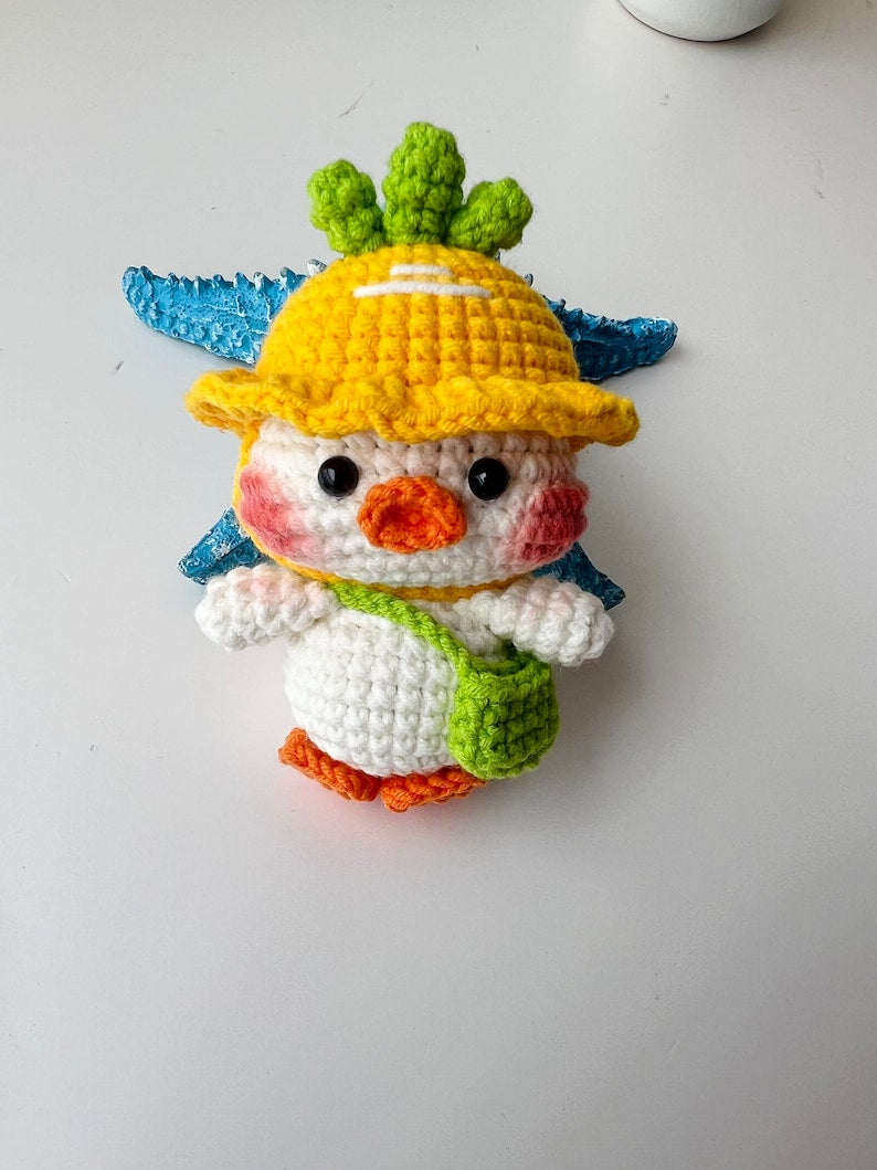 Crochet Cute Duck Keychain