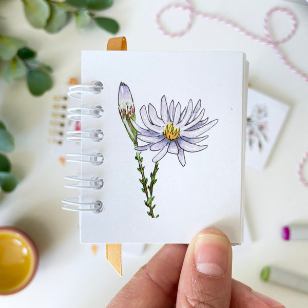 Handmade Floral Mini Notebooks/Sketchbooks