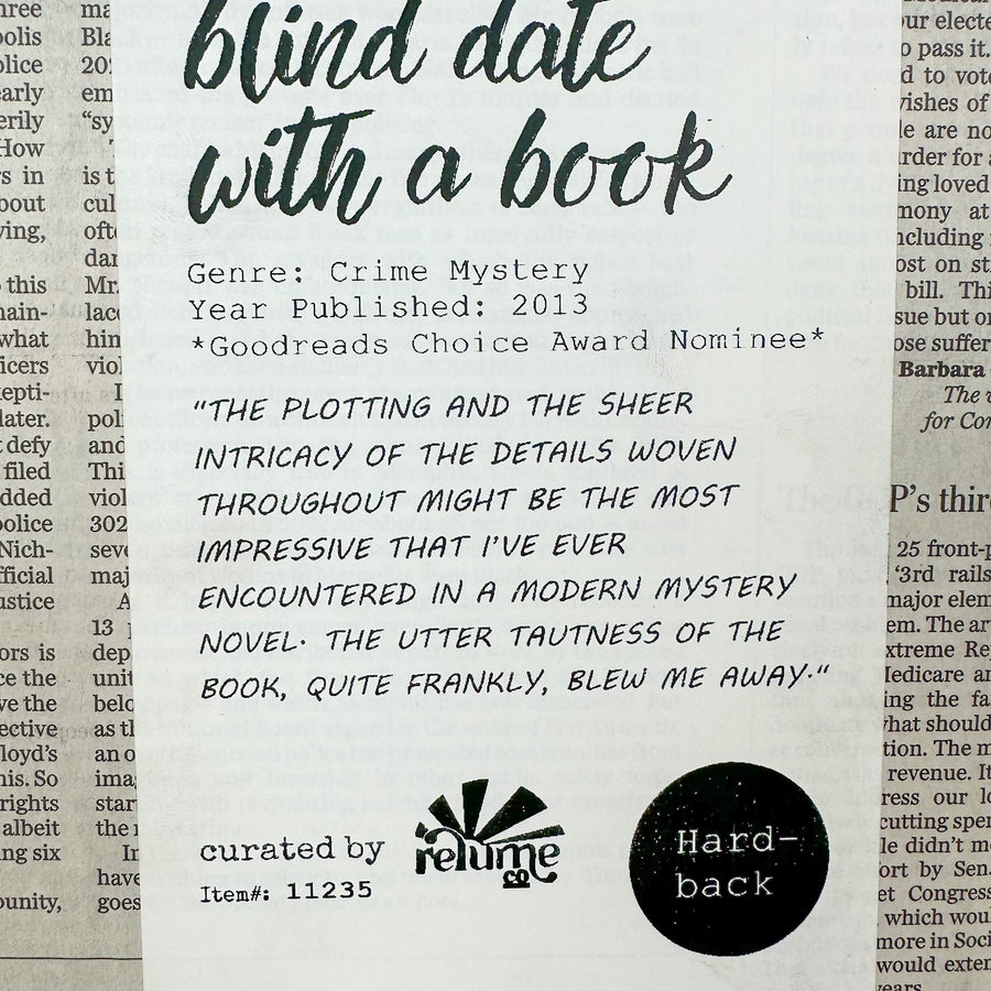 Blind Date with a Book - Crime Mystery - Hardback