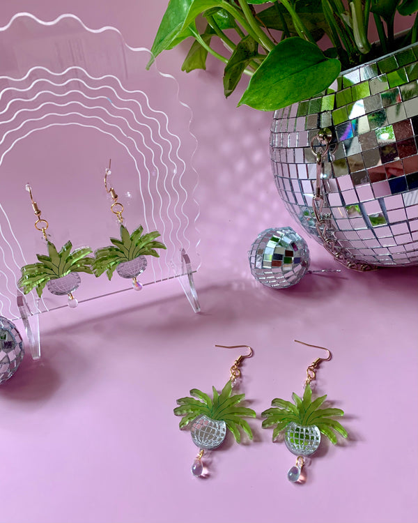 Disco Ball Planters Earrings