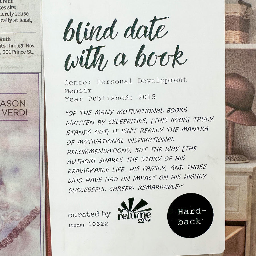 Blind Date with a Book - Personal Development Memoir - Hardback