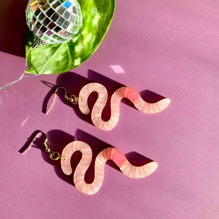Wiggly Worms Earrings