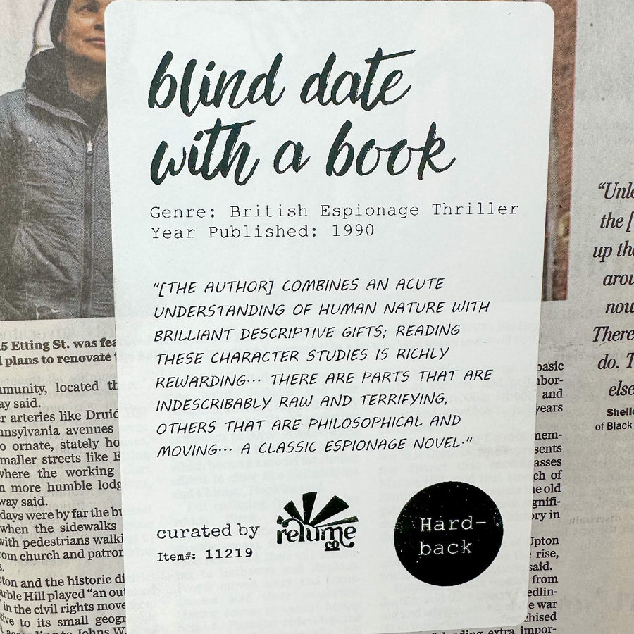 Blind Date with a Book - British Espionage Thriller - Hardback