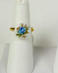 Repurposed Vintage 1940s Japanese Glass Ring