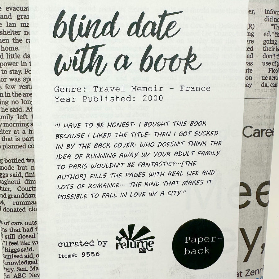Blind Date with a Book - Travel Memoir - France - Paperback