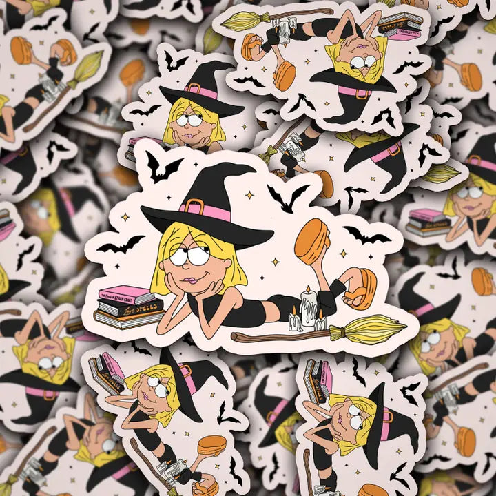 Halloween Lizzie Witch Vinyl Decal