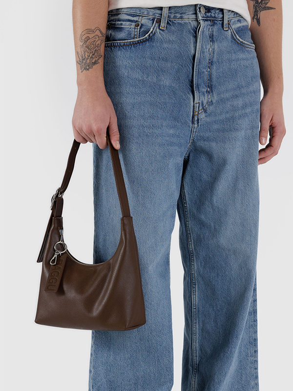 Mini Recycled Leather Shoulder Bag
